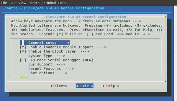 linux kernel config